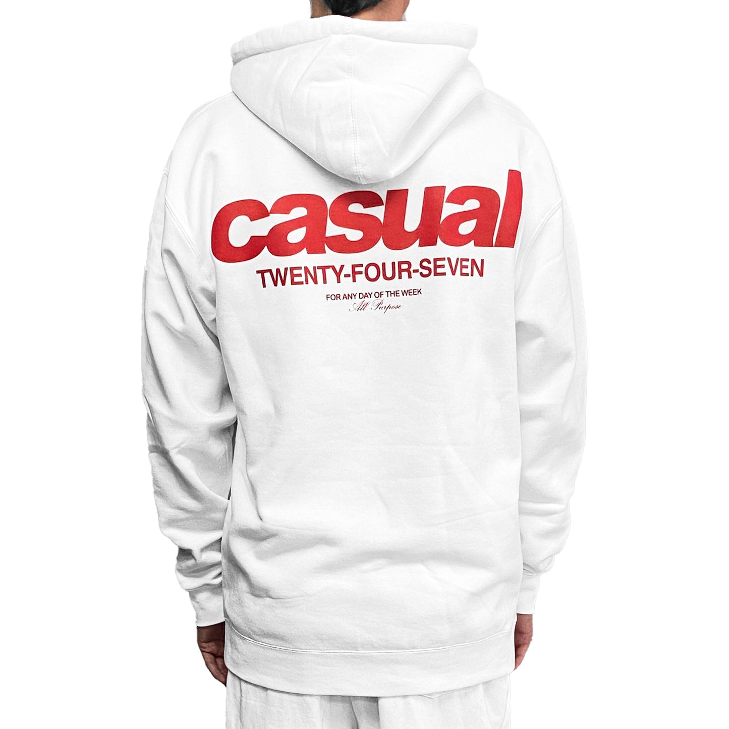 Red on White Hoodie