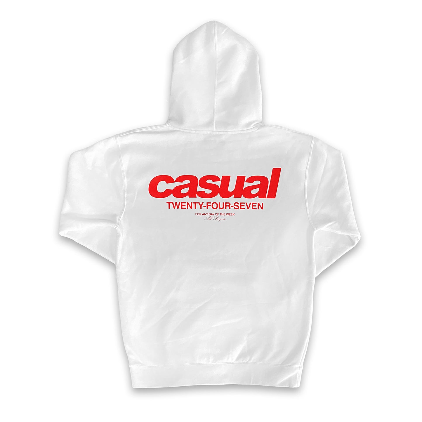 Red on White Hoodie