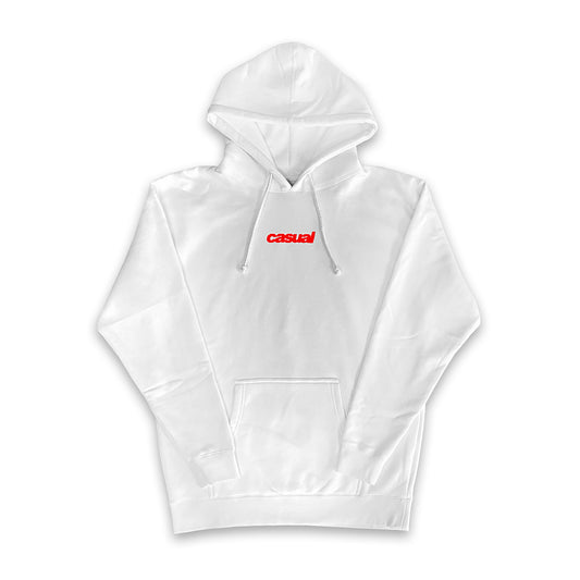 Red on White Hoodie